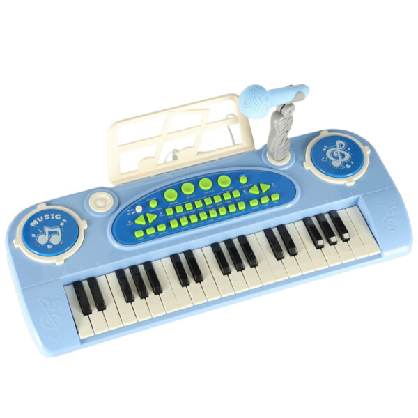 Keyboard-dla-dzieci-pianinko-interaktywne-organki-37-klawiszy-mikrofon-statyw-niebieskie-173059 Keyboard-dla-dzieci-pianinko-interaktywne-organki-37-klawiszy-mikrofon-statyw-niebieskie-173059