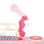 Keyboard-dla-dzieci-pianinko-interaktywne-organki-37-klawiszy-mikrofon-statyw-rozowe-173075