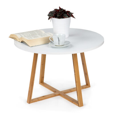 Modern Scandinavian Coffee Table 60 cm Bamboo