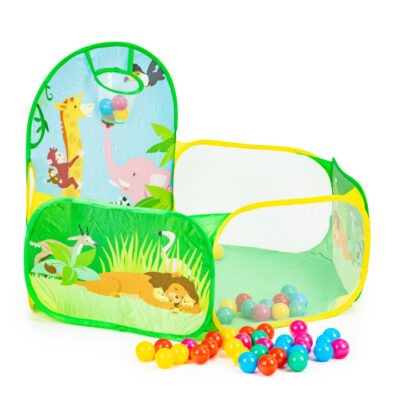 Bērnu spēļu telts bumbiņu bedre ar 50 bumbiņām IPLAY