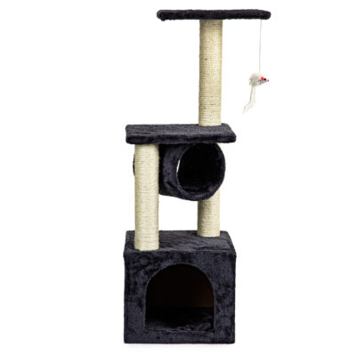 Cat Scratching Post with House and Bed Petsi