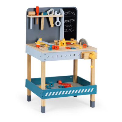 Wooden Tool Workshop Set with 47 Pieces by ECOTOYS