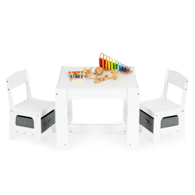 Children's set, wooden table and chairs, ECOTOYS