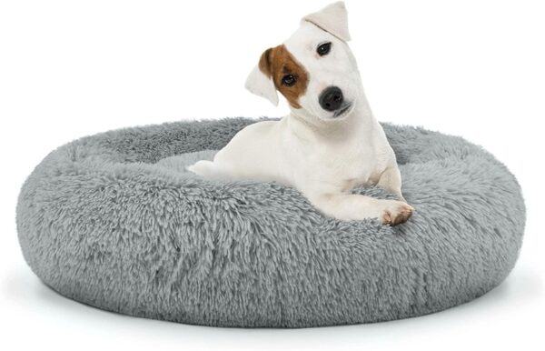 Universal plush bed for Dogs and Cats, 60 cm - light gray