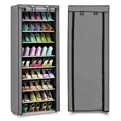 Textile wardrobe with shelves for clothes and shoes ModernHome