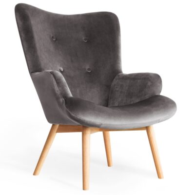 Armchair | MOSS | velour grey | 70x95 cm | SS22 925805