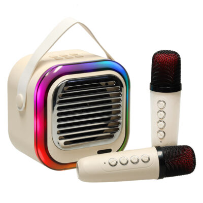 Glosnik-do-karaoke-USB-Bluetooth-kremowy-161123