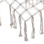 KX3957_1 Hamak ogrodowy boho siatka frędzle leżak wiszący mak