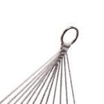 KX3957_1 Hamak ogrodowy boho siatka frędzle leżak wiszący mak