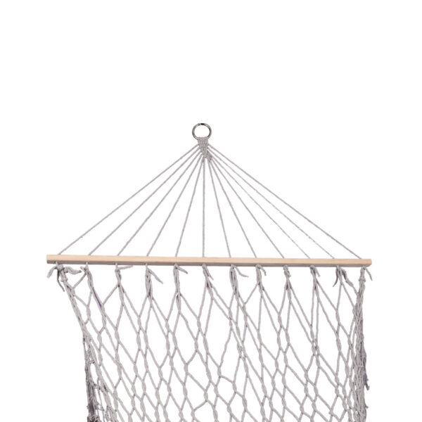 KX3957_1 Hamak ogrodowy boho siatka frędzle leżak wiszący mak KX3957_1 Hamak ogrodowy boho siatka frędzle leżak wiszący mak