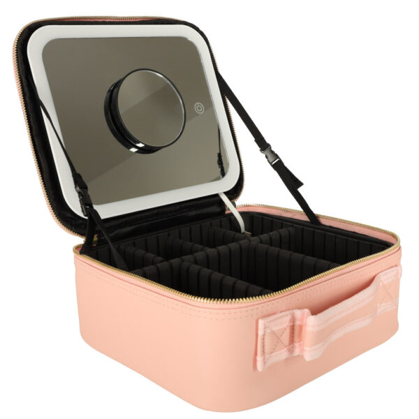Kosmetyczka-organizer-na-kosmetyki-bizuterie-kuferek-z-lusterkiem-10-krotne-powiekszenie-rozowy-149876 Kosmetyczka-organizer-na-kosmetyki-bizuterie-kuferek-z-lusterkiem-10-krotne-powiekszenie-rozowy-149876