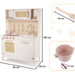 KX6284 Kuchnia drewniana MDF retro z akcesoriami BOHO 3