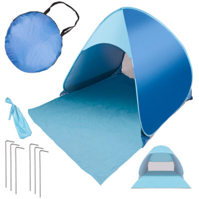Beach tent self folding screen for beach garden POPUP protective UV XXL.