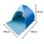 KX3266 Namiot plażowy ogrodowy samorozkładający niebieski 3