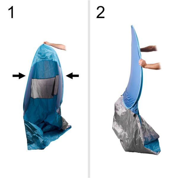 KX3266 Namiot plażowy ogrodowy samorozkładający niebieski 5 KX3266 Namiot plażowy ogrodowy samorozkładający niebieski 5