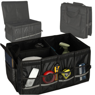Trunk organizer large bag for car with reflectors
