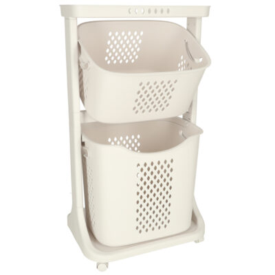 Rotaļlietu grozu drēbju grozu organizators dubultā skrējējs