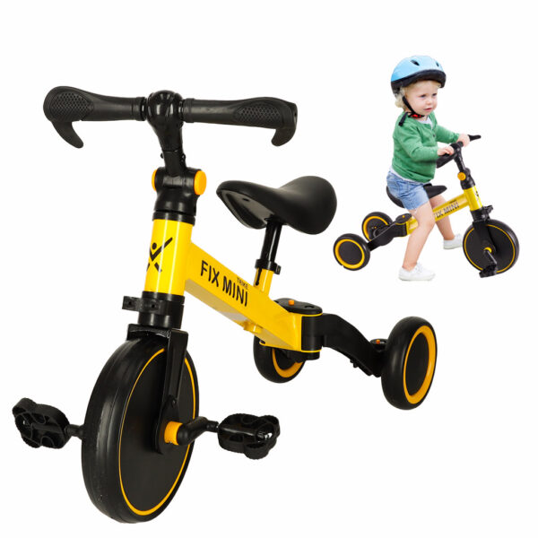 Rowerek-Trike-Fix-Mini-biegowy-trojkolowy-3w1-z-pedalami-zolty-167058 Rowerek-Trike-Fix-Mini-biegowy-trojkolowy-3w1-z-pedalami-zolty-167058