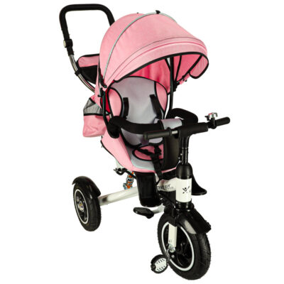 Trike Fix V3 tricycle 3w1 stroller bike 360 swivel free wheel pink