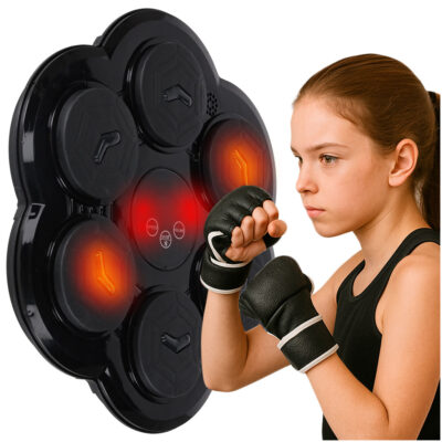 Boxing shield training wall trainer music LED USB gloves