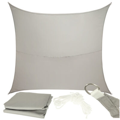 LUARO водонепроницаемый тент для садовой террасы 4x3 м прямоугольный серый