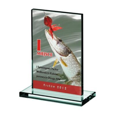 "LuxorJet Color Printed Glass Trophy LuxorJet Trof Color Printed Glass Trophy".