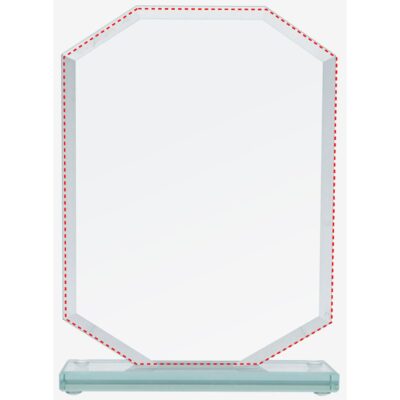 Стеклянный кубок с матовым основанием