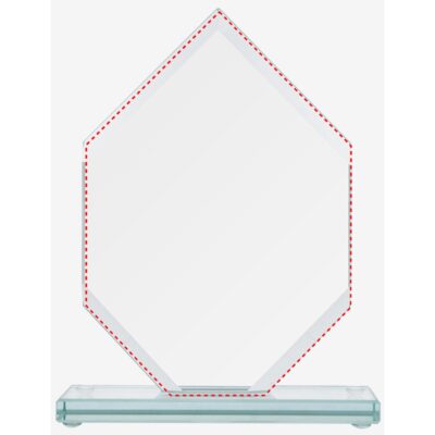 Стеклянный кубок с матовым основанием