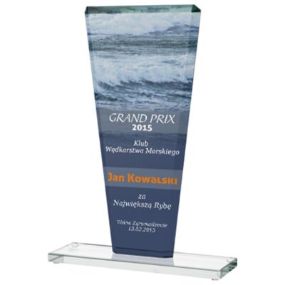 Стеклянный кубок с цветной печатью LuxorJet