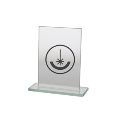 Engraved glass trophy