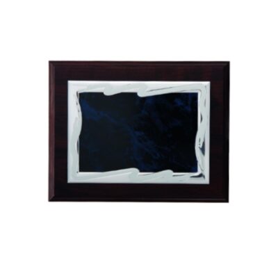 Plastic diploma with metal plate engraved