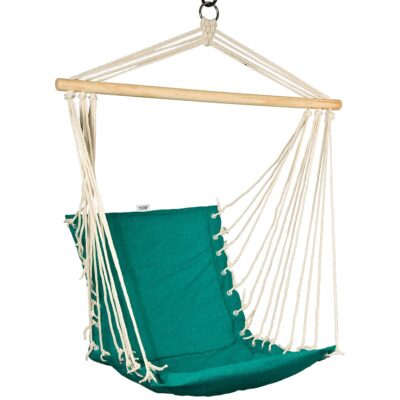 BRAZILIAN HANGING SEAT HAMAK 100x50CM NATURE WITH INSIDE PUSH Cushion MARGOLD