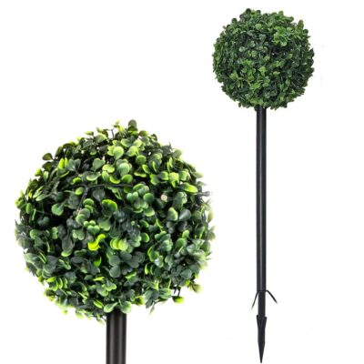 SET OF SOLAR LAMPS 3 BOXWOOD BALLS 27 LED