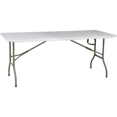 CATERING TABLE FOLDING IN CASE 180x70CM MAX.100KG WHITE