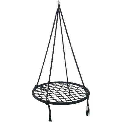 GARDEN HAMMOCK SWING STORK'S NEST 80CM BLACK