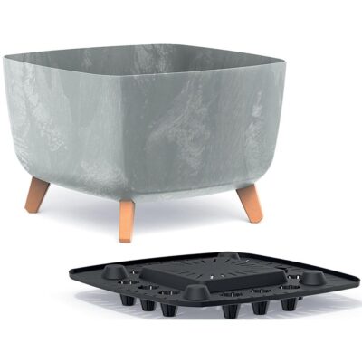 GRACIA SQUARE CONTAINER BETON EFFECT 39x39CM