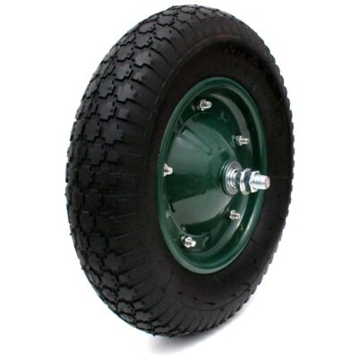 WHEELBARROW WHEEL FOR GARDEN CART PUMPED 38CM 4PR 4.00-8