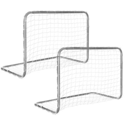SET OF 2 FOOTBALL GOALS WITH NET 78x56x45CM