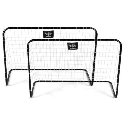 SET OF 2 FOOTBALL GOALS WITH NET 78x56x45CM UMBRO