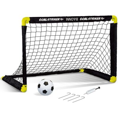 Folding goal set with net 91x61x61CM ball and pump