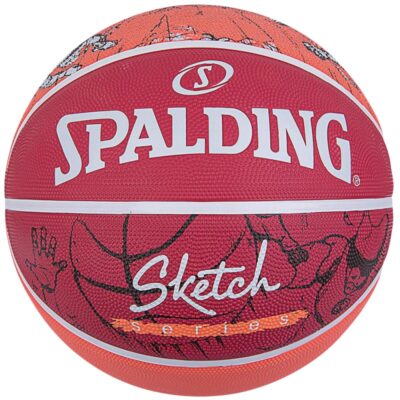 SPALDING SKETCH JUMP BASKETBALL R.7 RED ORANGE