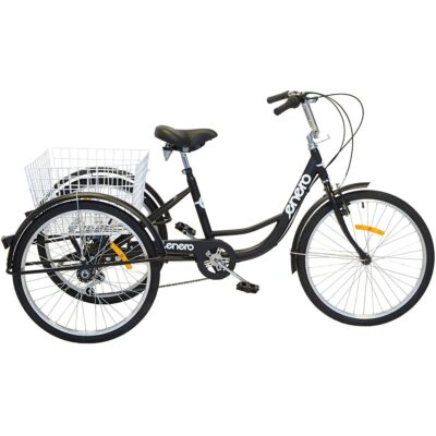 SHIMANO 3-WHEEL BIKE 24 BLACK 6-speed