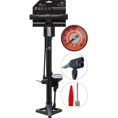 XQMAX PRO 160Psi (11Bar) BIKE PUMP WITH MANOMETER SMALL BASIS