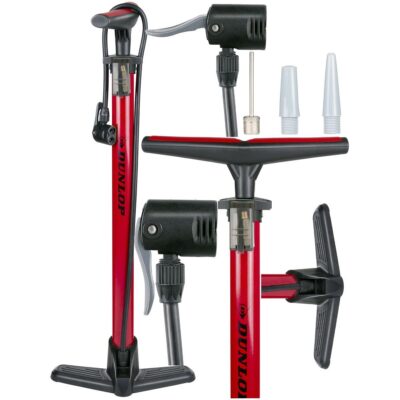 DUNLOP BIKE PUMP 174psi (12bar) RED