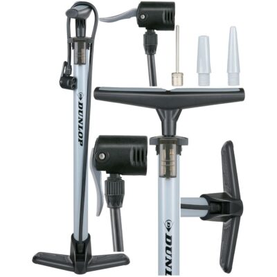 WORKSHOP AND BICYCLE PUMP DUNLOP 140 PSI (9.6BAR) GRAY