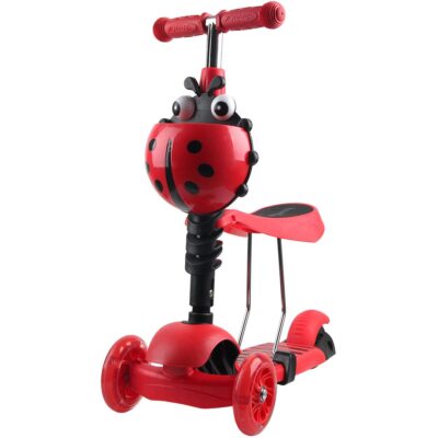 BALANCE SCOOTER RIDE 3IN1 ENERO LADYBUG RED