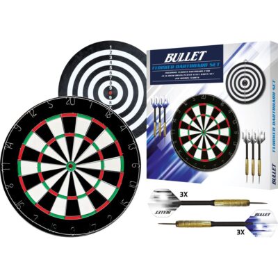 DART 45CM AND 6 STEEL BULLET DARTS