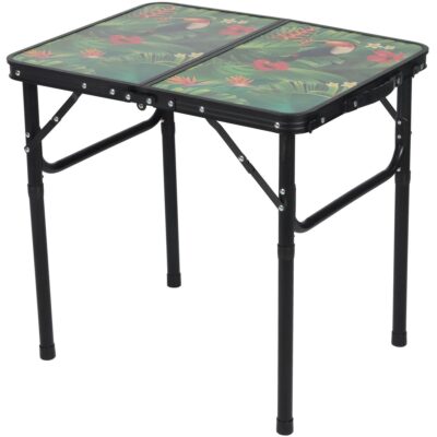 CAMPING FOLDING TRAVEL TABLE 60X45X25/56CM FLOWER