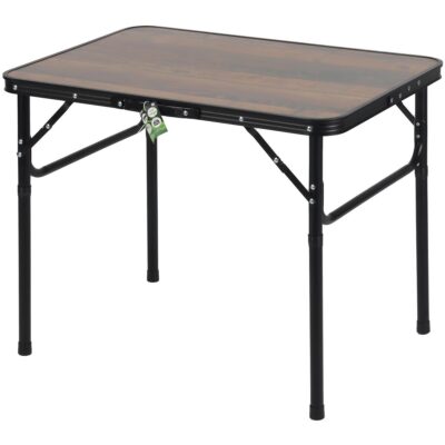 FOLDING CAMPING TRAVEL TABLE 75X55X25-59CM WOOD