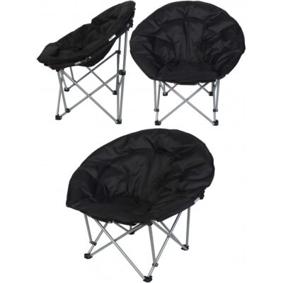 TRIP FOLDING TOURIST SEAT 83x80x40CM BLACK